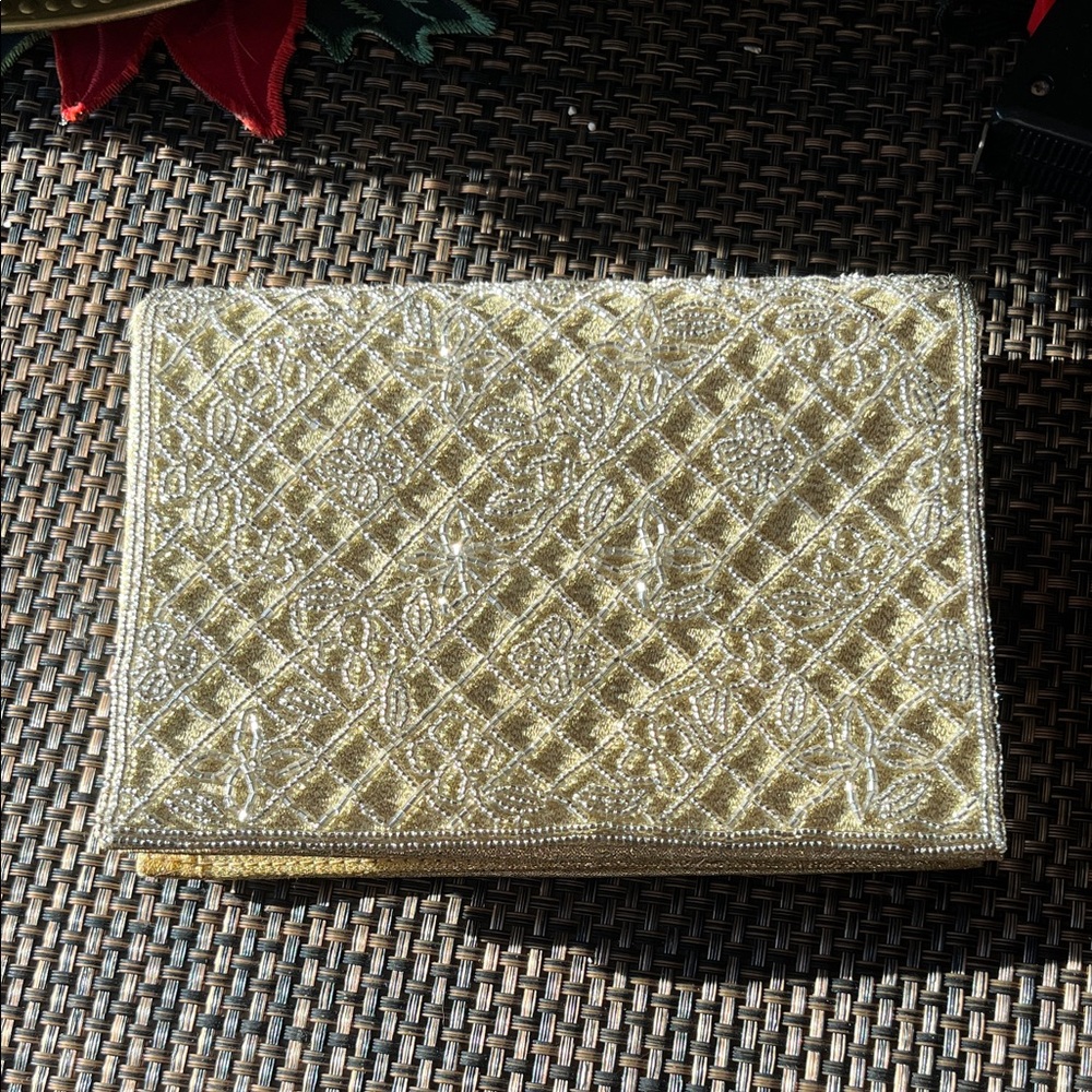 Elegant Gold Clutch